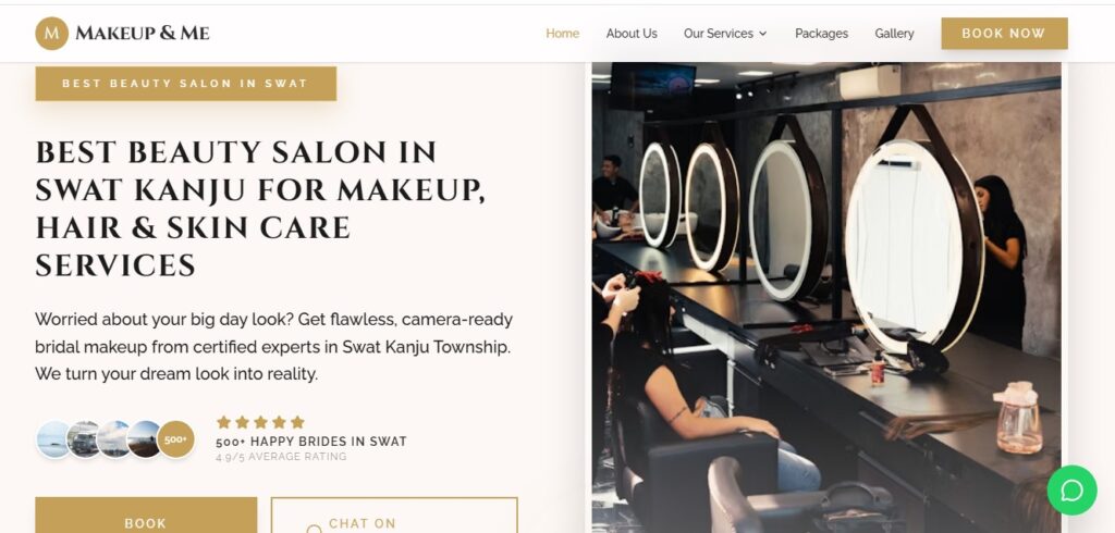 Beauty saloon website
